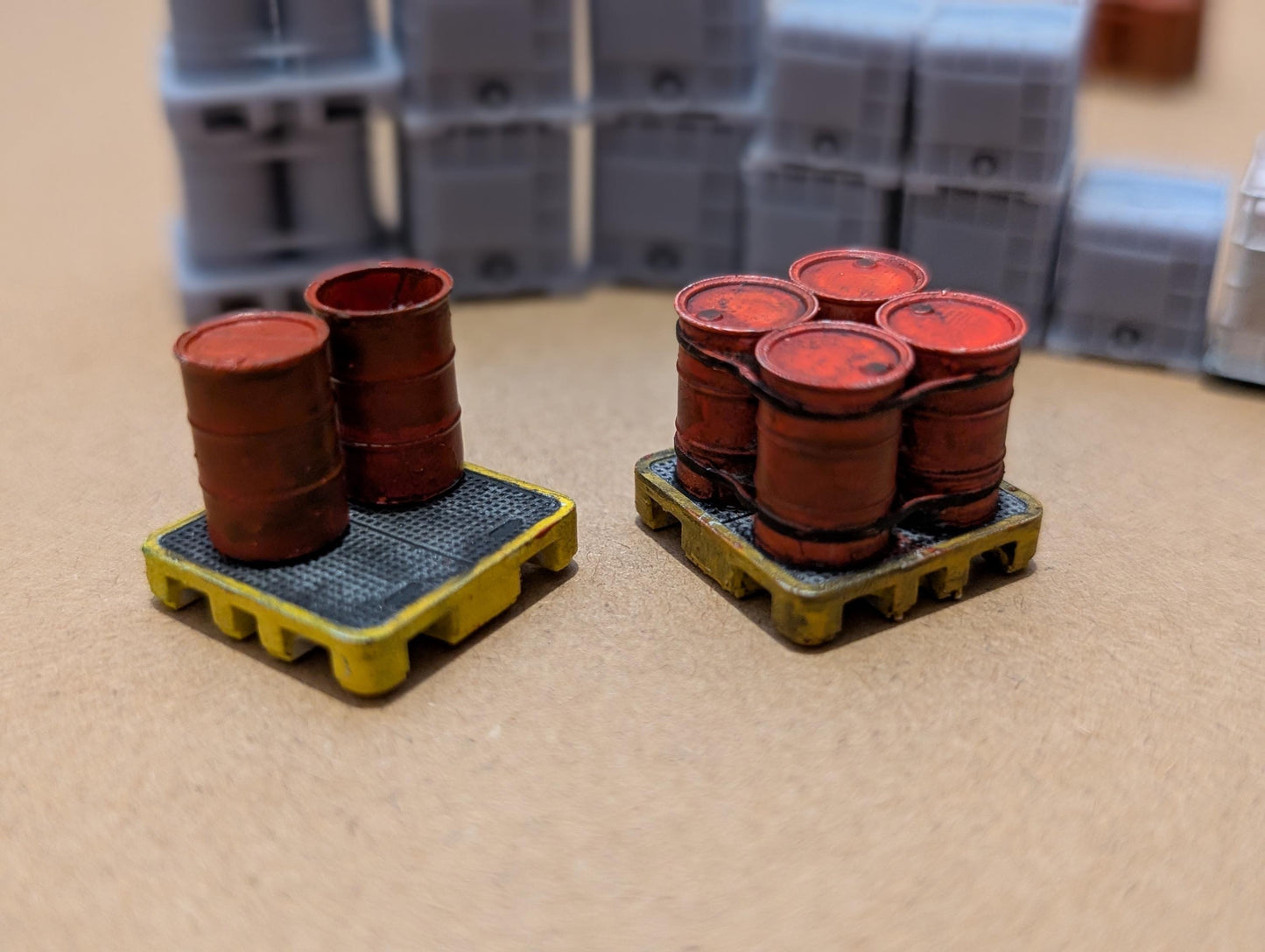 25 Pack Drum Barrels Diromamas Ho Gauge Painted/Unpainted