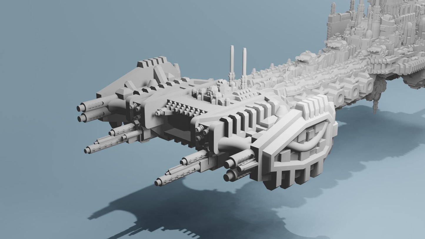 Grimdark Battleship Battlebarge