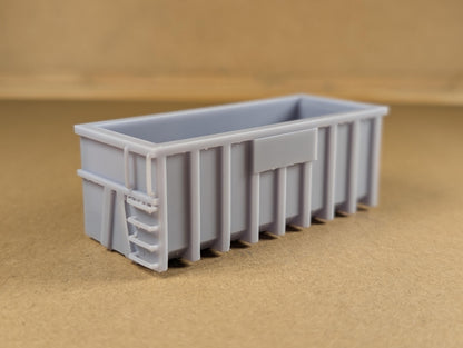 Pack of 2 Miniature UK RoRo Fortress style Skip Scenery Painted/Unpainted