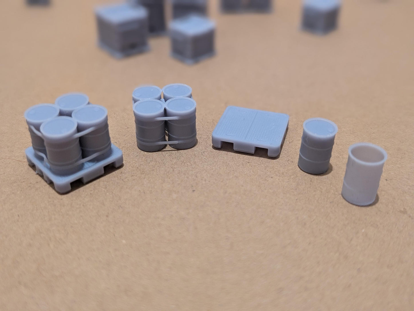 25 Pack Drum Barrels Diromamas Ho Gauge Painted/Unpainted