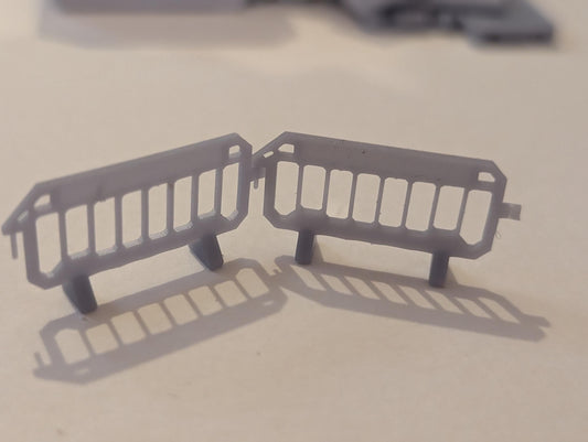 Road traffic barricade/Barrier (Section 8) HO Gauge x10