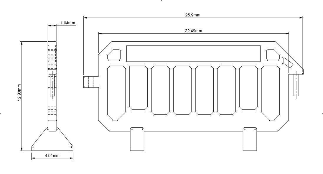Road traffic barricade/Barrier (Section 8) HO Gauge x10