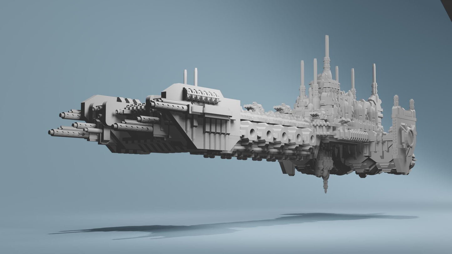 Grimdark Battleship Battlebarge