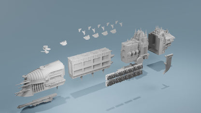 Grimdark Titanic Battleship Unbreakable