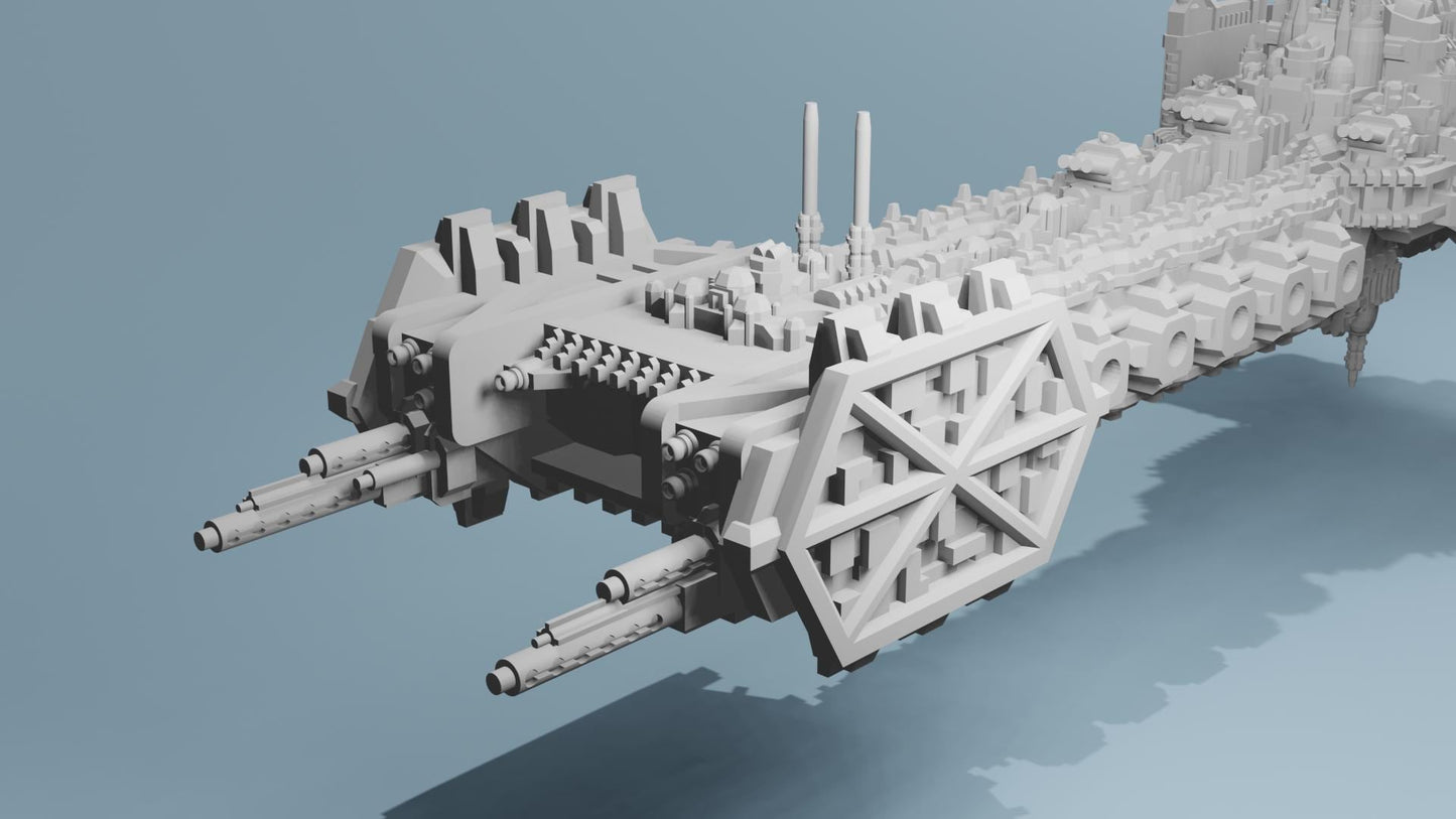 Grimdark Battleship Battlebarge