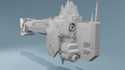 Grimdark Gothic Titanic Battleship The Bloody Iron