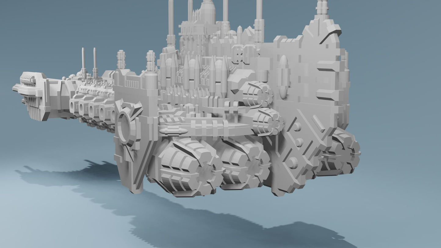 Grimdark Battleship Battlebarge