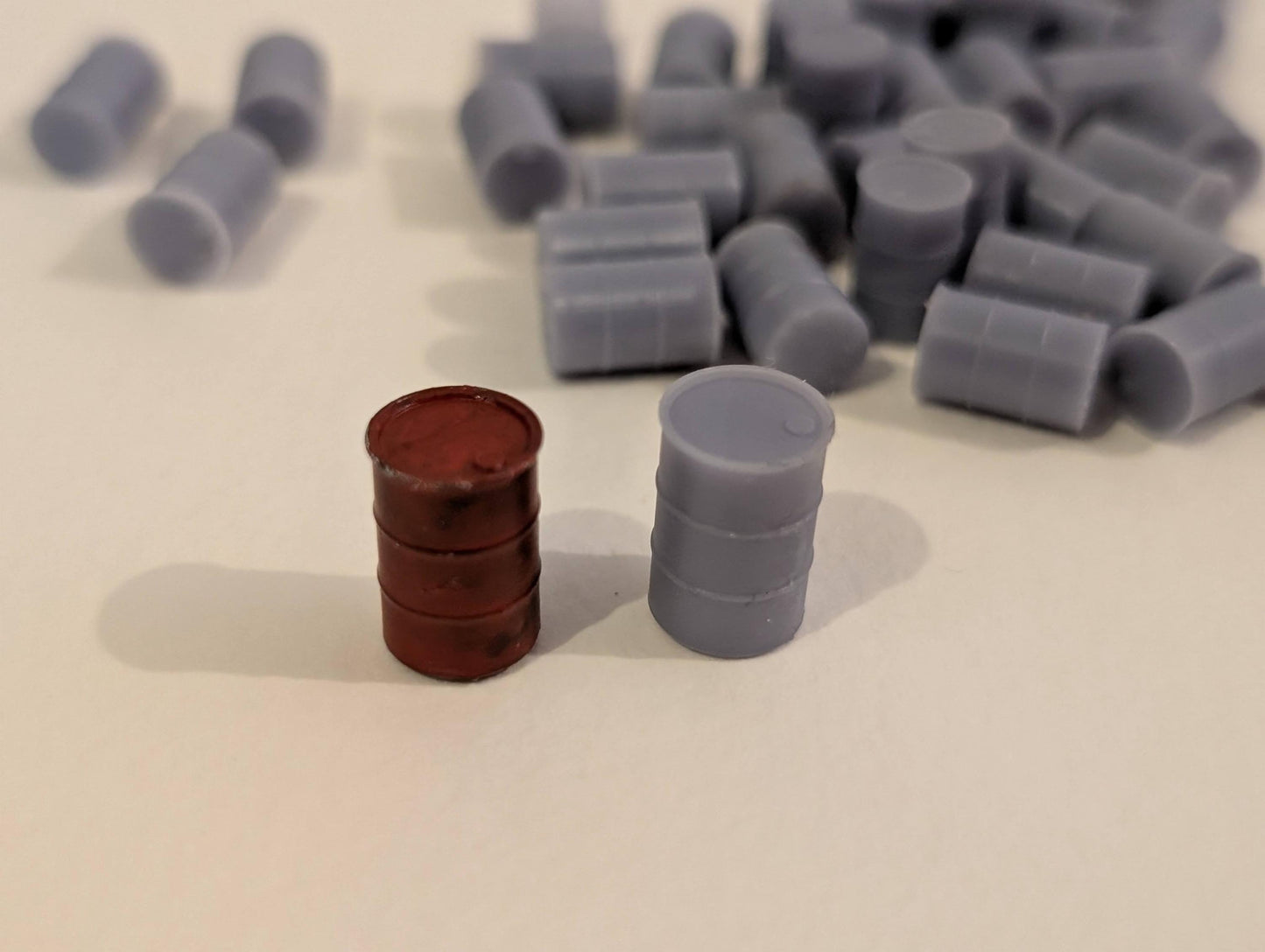 25 Pack Open Drum Barrels Diromamas HO/OO/1:35/Custom