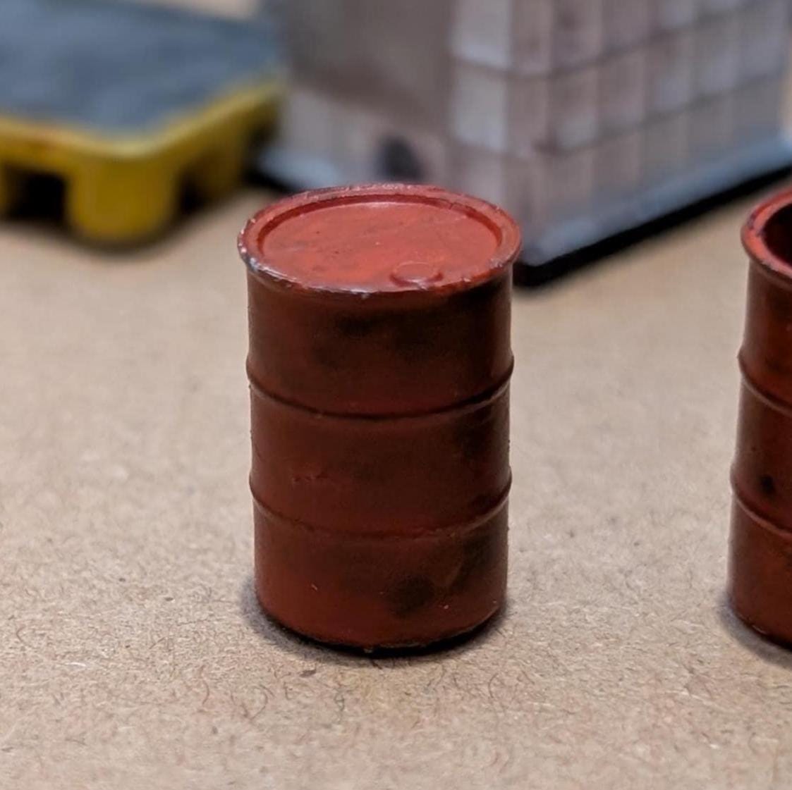 25 Pack Drum Barrels Diromamas Ho Gauge Painted/Unpainted