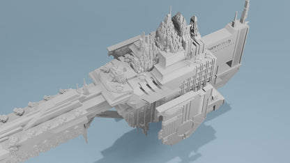 Grimdark Gothic Titanic Battleship The Bloody Iron