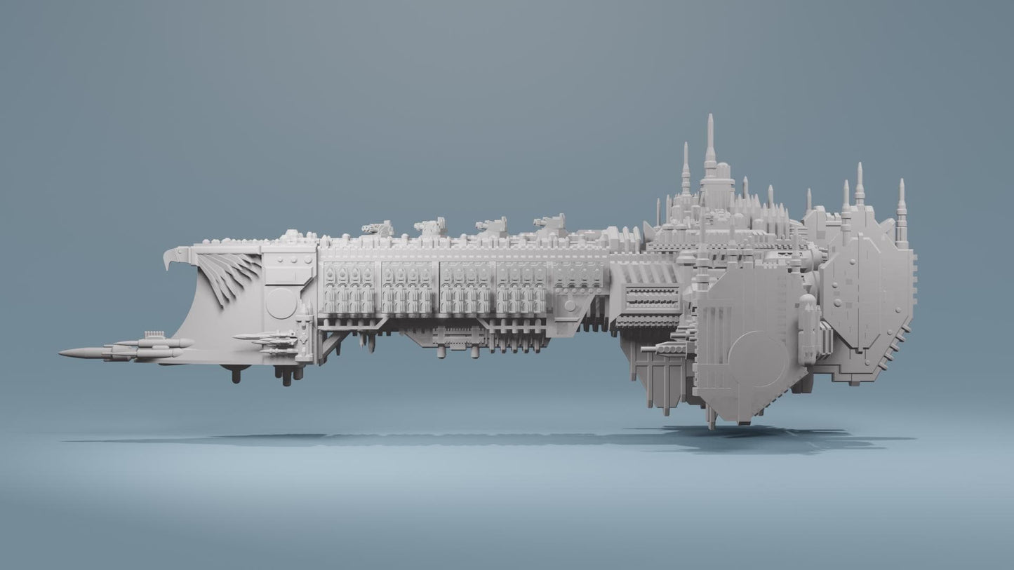 Grimdark Titanic Battleship, Standard Prow