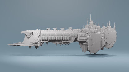 Grimdark Titanic Battleship, Standard Prow
