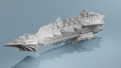 Grimdark Titanic Battleship Fall of Night