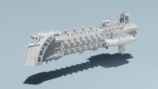 Gothic Flagship Battleship Fist of Ferite, compatible with Battlefleet Gothic