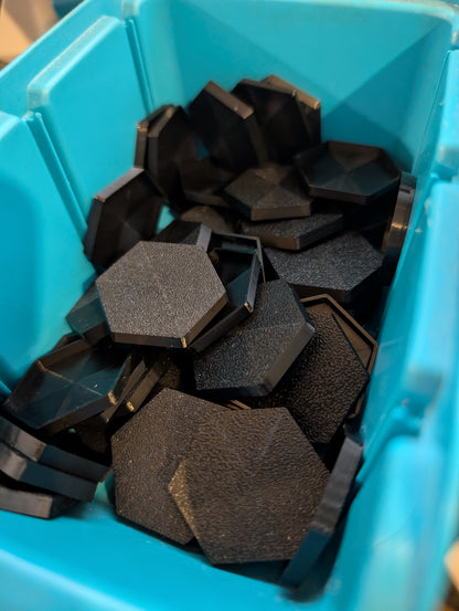 40mm Hexagon Wargaming Mini Base (Flat to Flat) (Multi-Packs)