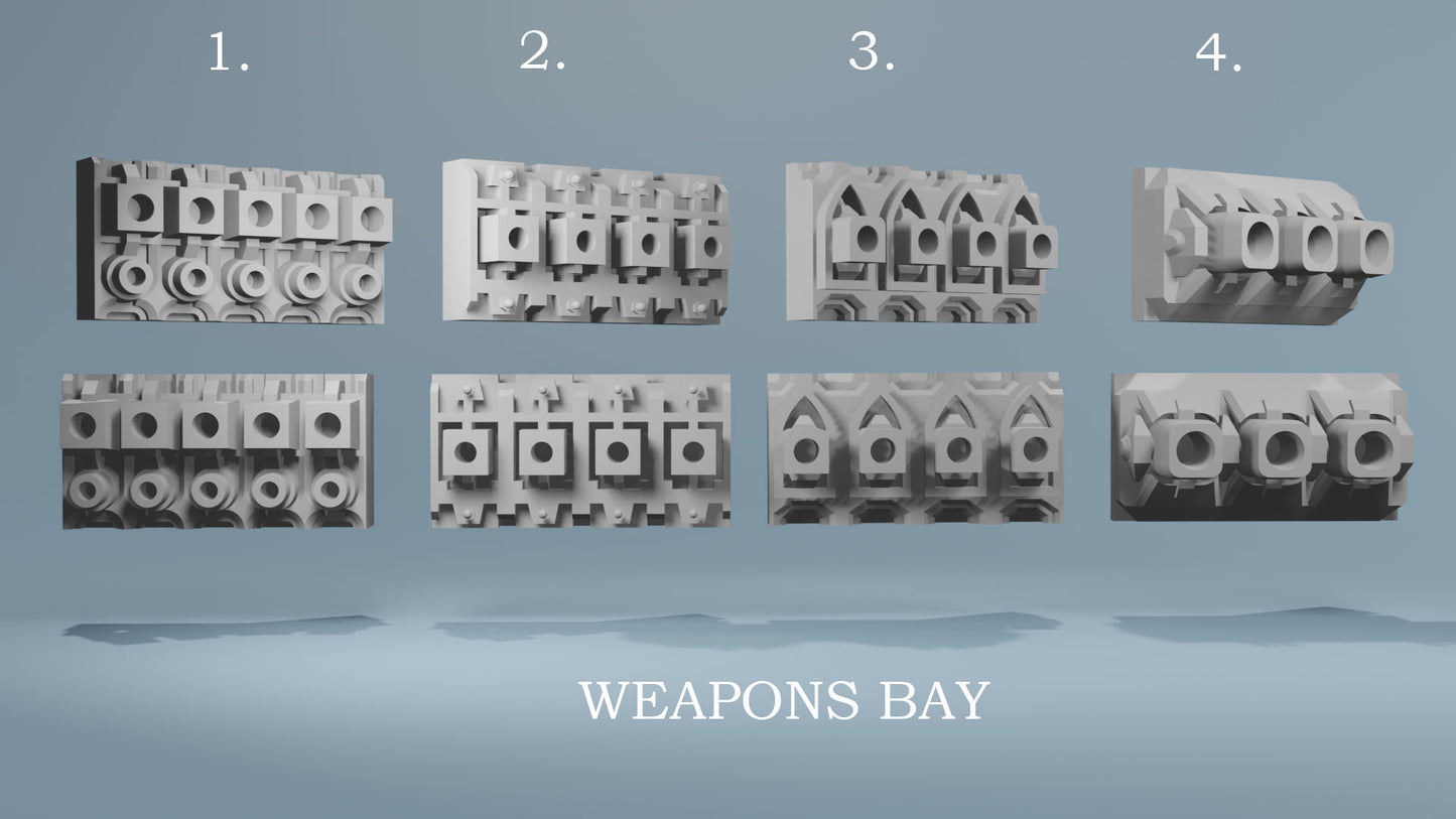 Grimdark Battleship Customiser (Choice of Weapon loadouts)