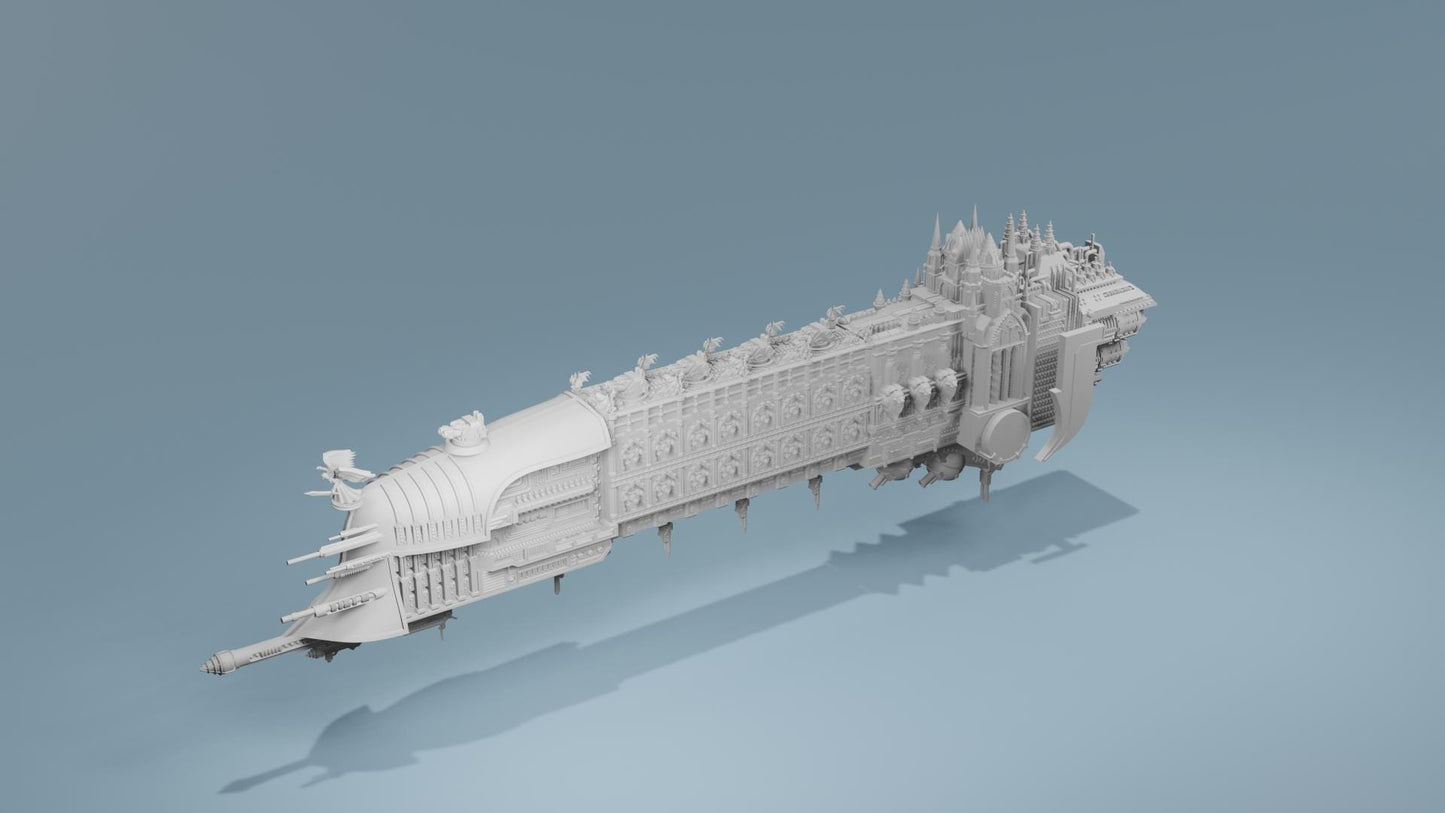 Grimdark Titanic Battleship Unbreakable