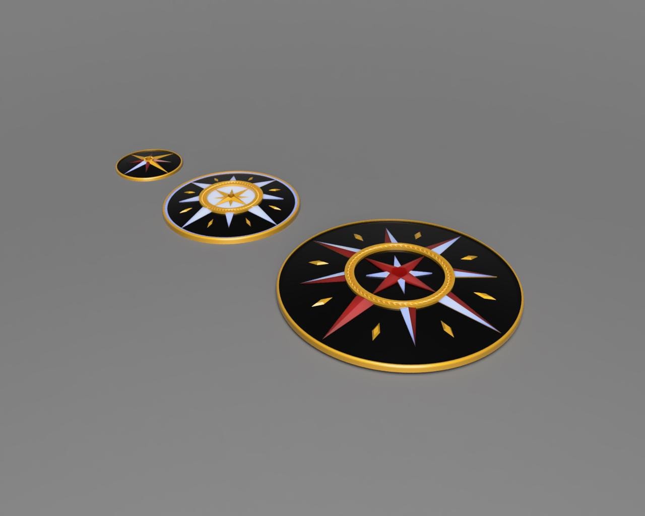 Naval inspired Flight stands for Table Top Space Ship Games