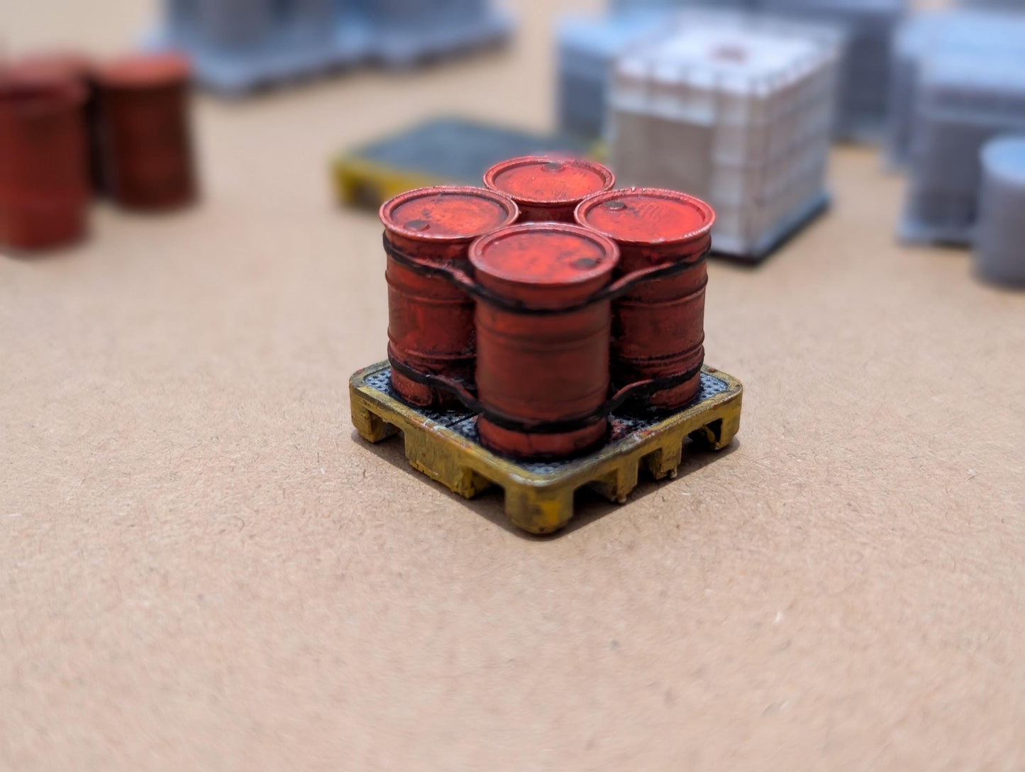 25 Pack Open Drum Barrels Diromamas HO/OO/1:35/Custom