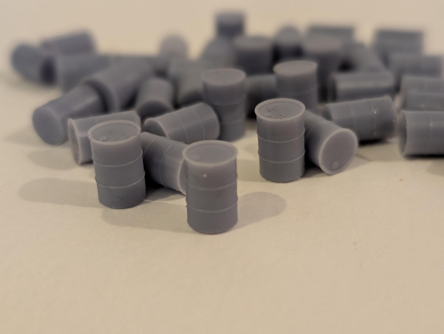 25 Pack Open Drum Barrels Diromamas HO/OO/1:35/Custom