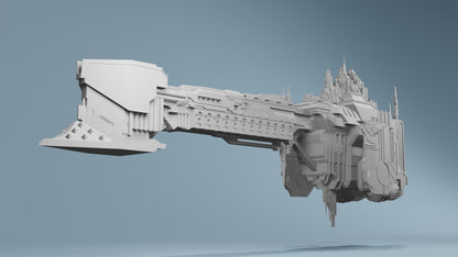 Grimdark Gothic Titanic Battleship The Bloody Iron