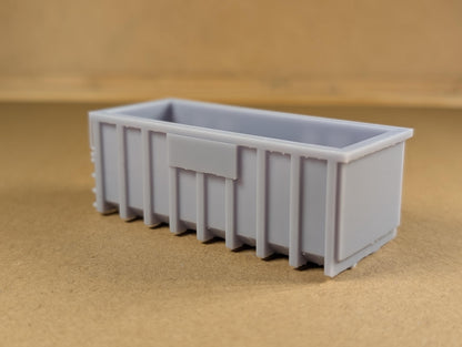 Pack of 2 Miniature UK RoRo Fortress style Skip Scenery Painted/Unpainted