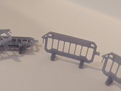 Road traffic barricade/Barrier (Section 8) HO Gauge x10
