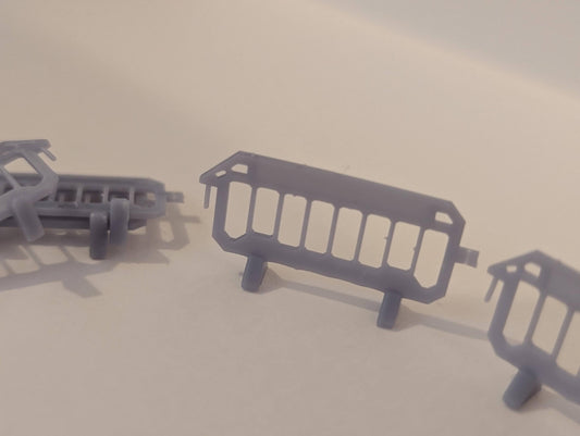 Road traffic barricade/Barrier (Section 8) HO Gauge x10