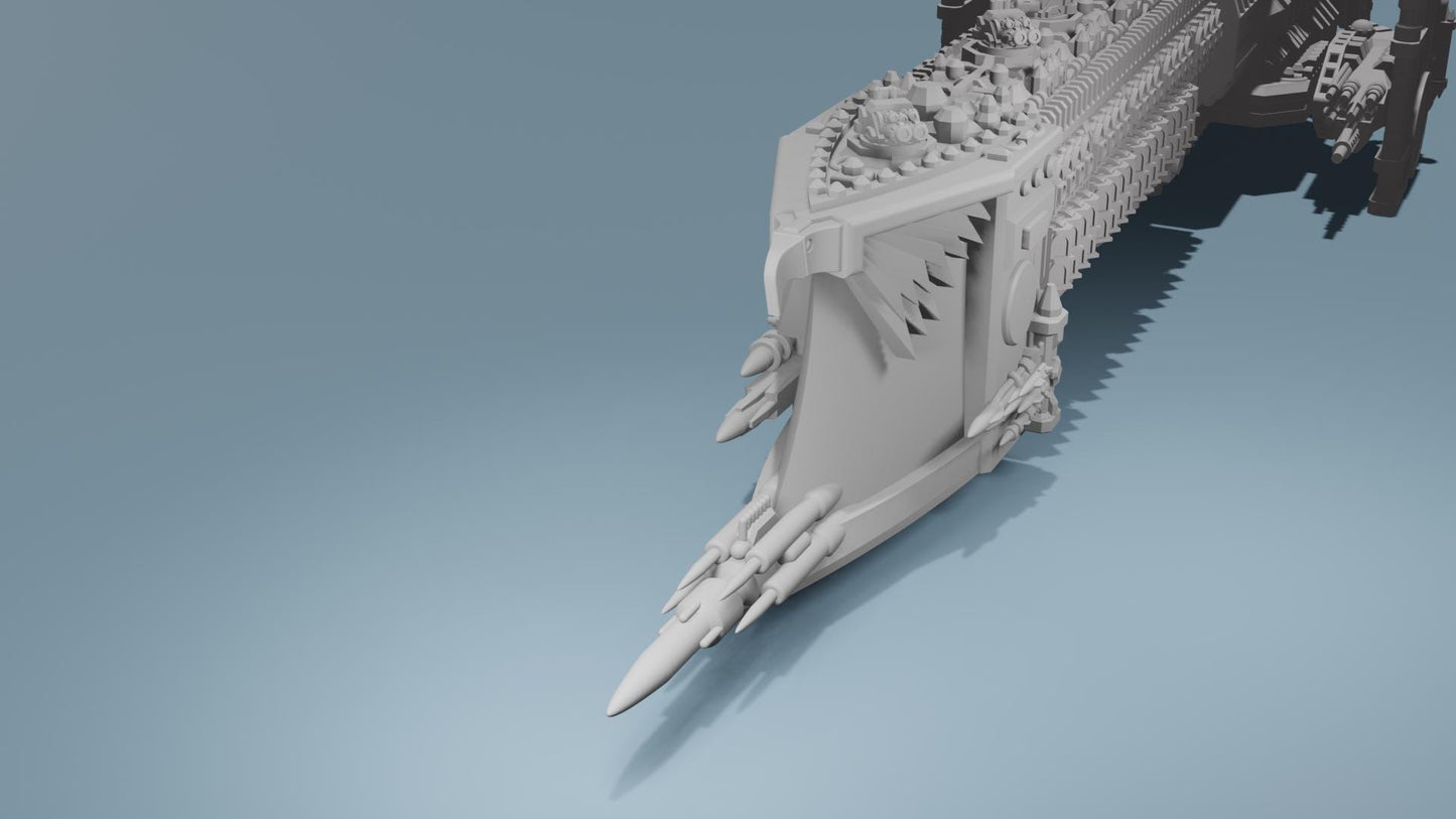Grimdark Titanic Battleship, Standard Prow