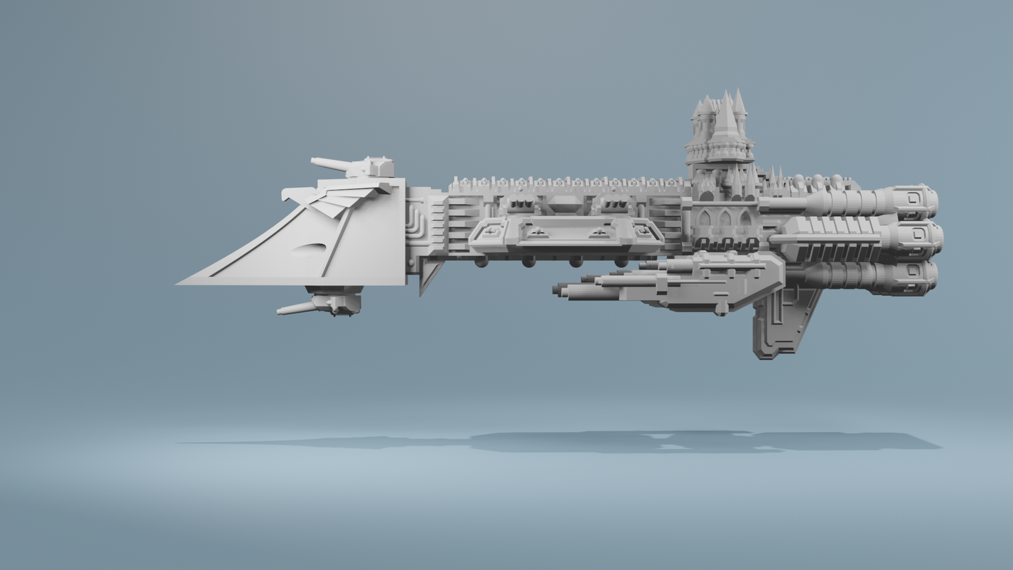 Grimdark Torpedo Light Cruiser x2 (Compatible with Battlefleet Gothic)